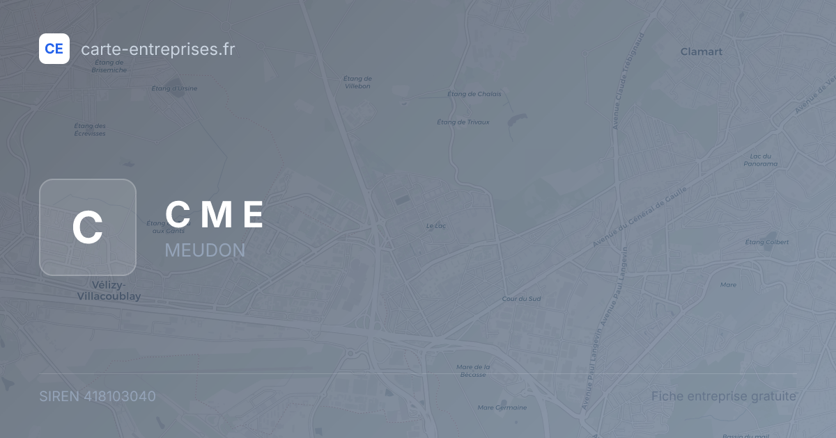 C M E — 418103040 — fiche entreprise