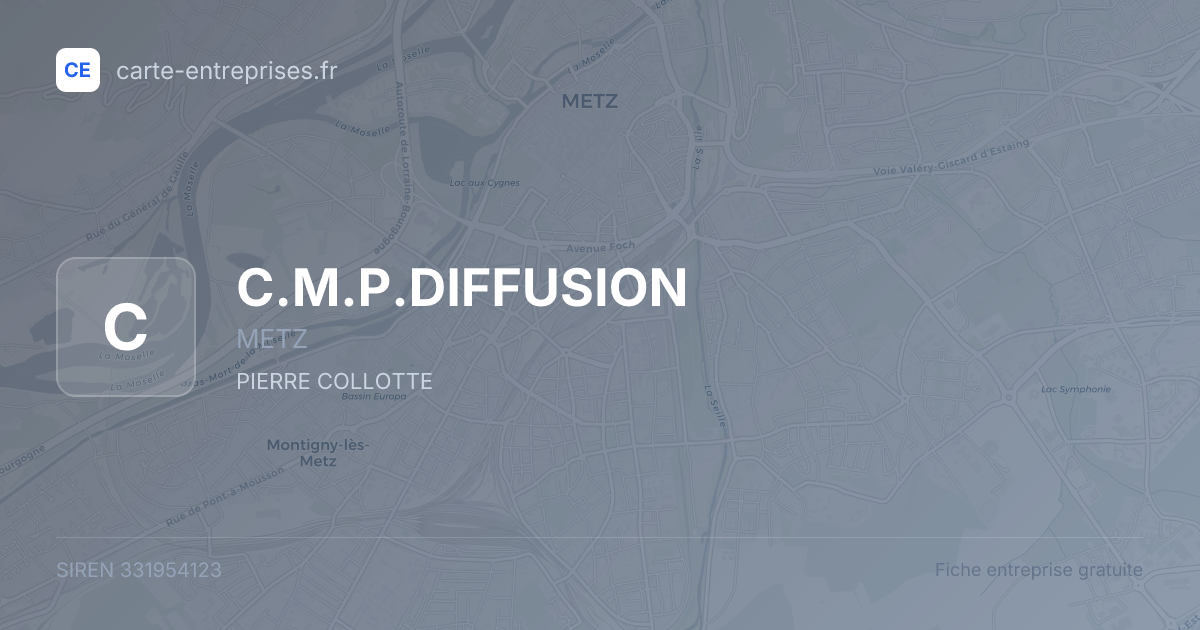 C.M.P.DIFFUSION — 331954123 — fiche entreprise
