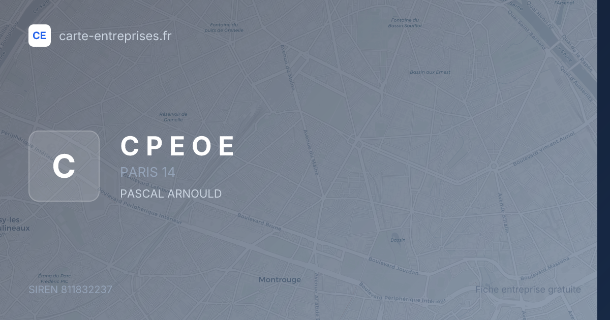 C P E O E — 811832237 — fiche entreprise