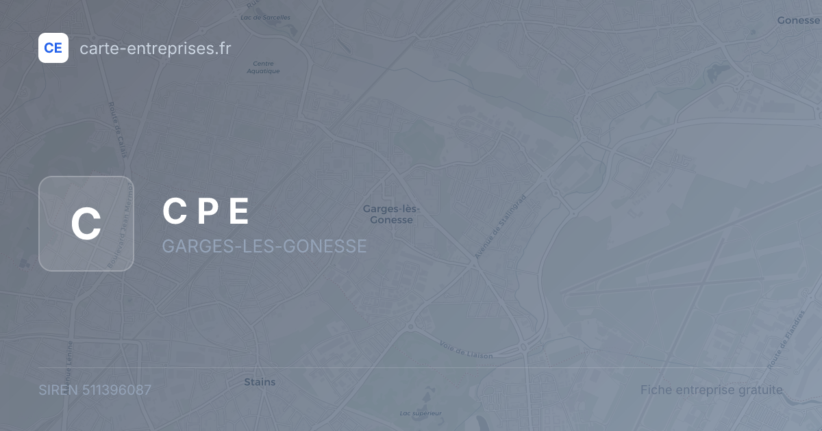 C P E — 511396087 — fiche entreprise