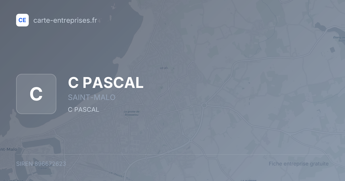 C PASCAL — 896672623 — fiche entreprise
