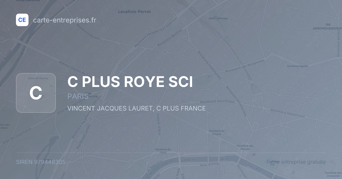 C PLUS ROYE SCI — 979448305 — fiche entreprise