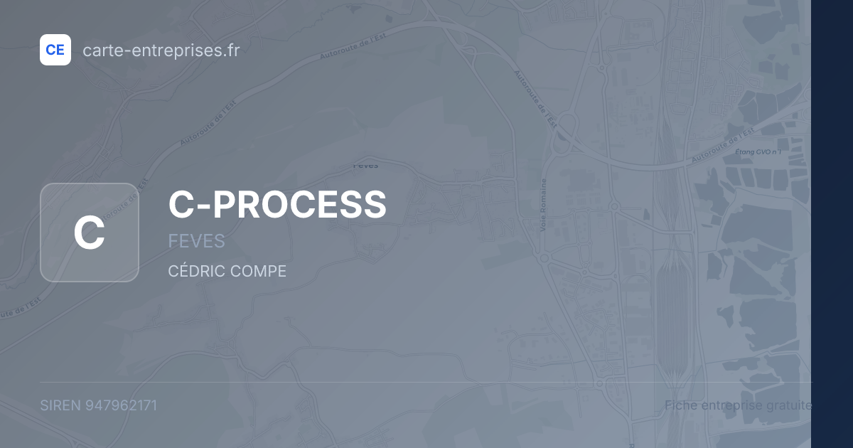 C-PROCESS — 947962171 — fiche entreprise