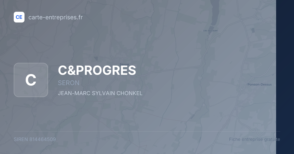 C&PROGRES — 814464509 — fiche entreprise