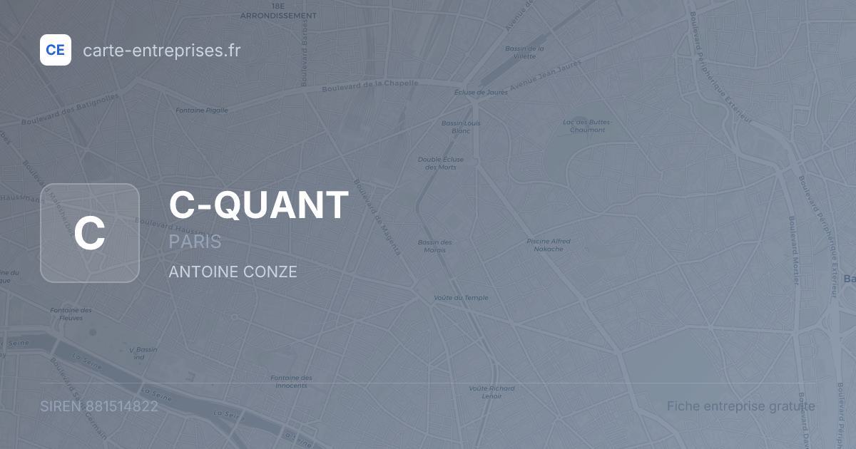 C-QUANT — 881514822 — fiche entreprise