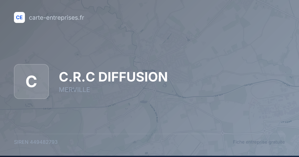 C.R.C DIFFUSION — 449482793 — fiche entreprise
