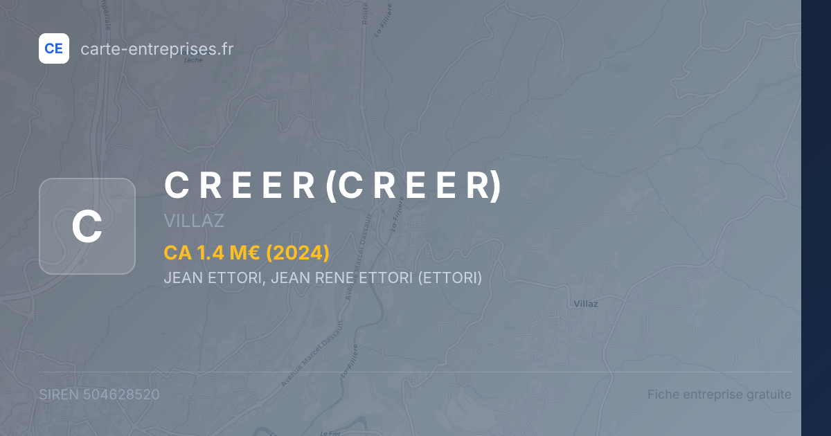 C R E E R — 504628520 — fiche entreprise