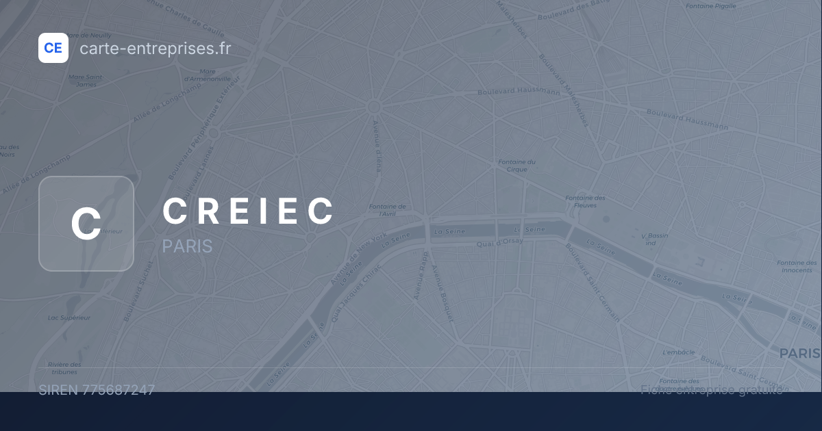 C R E I E C — 775687247 — fiche entreprise