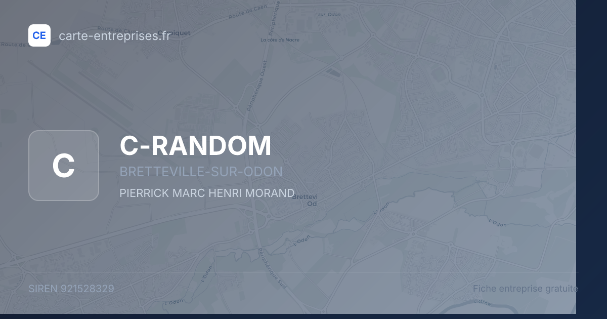 C-RANDOM — 921528329 — fiche entreprise