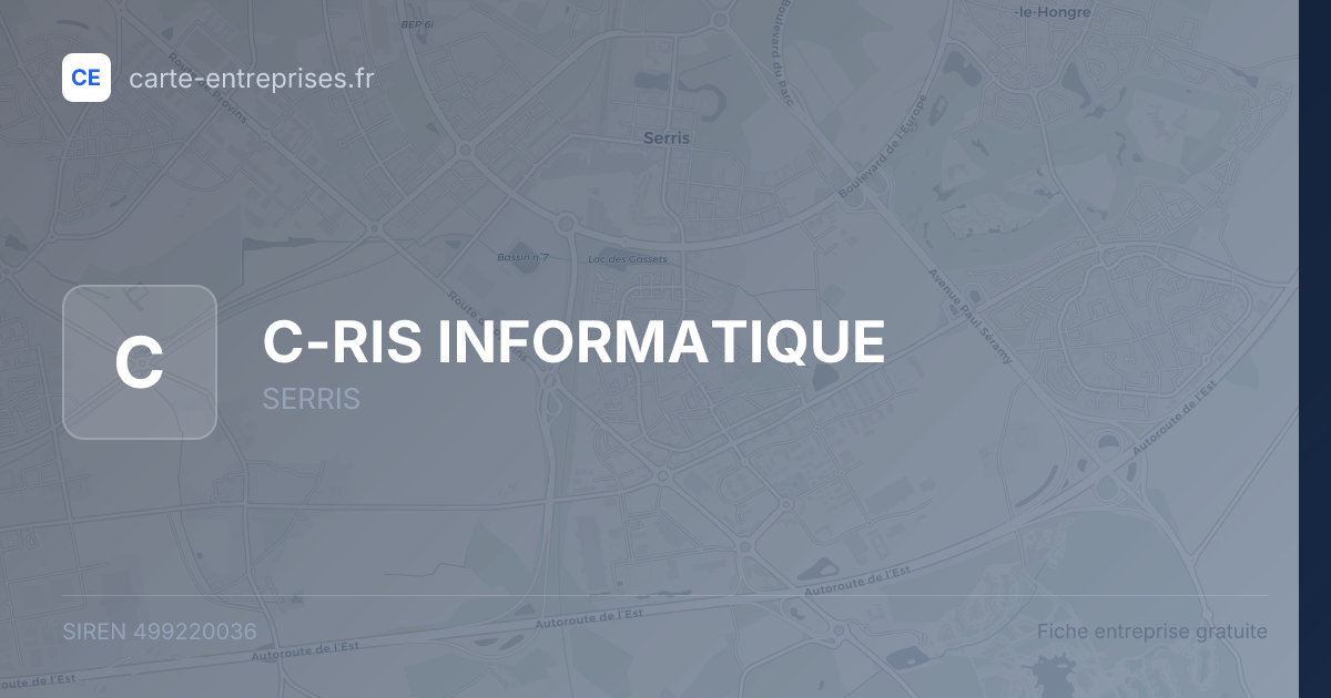 C-RIS INFORMATIQUE — 499220036 — fiche entreprise
