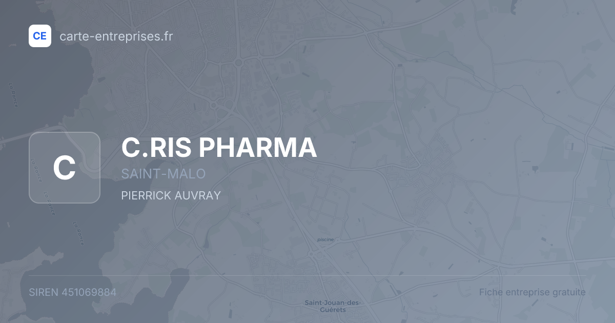 C.RIS PHARMA — 451069884 — fiche entreprise