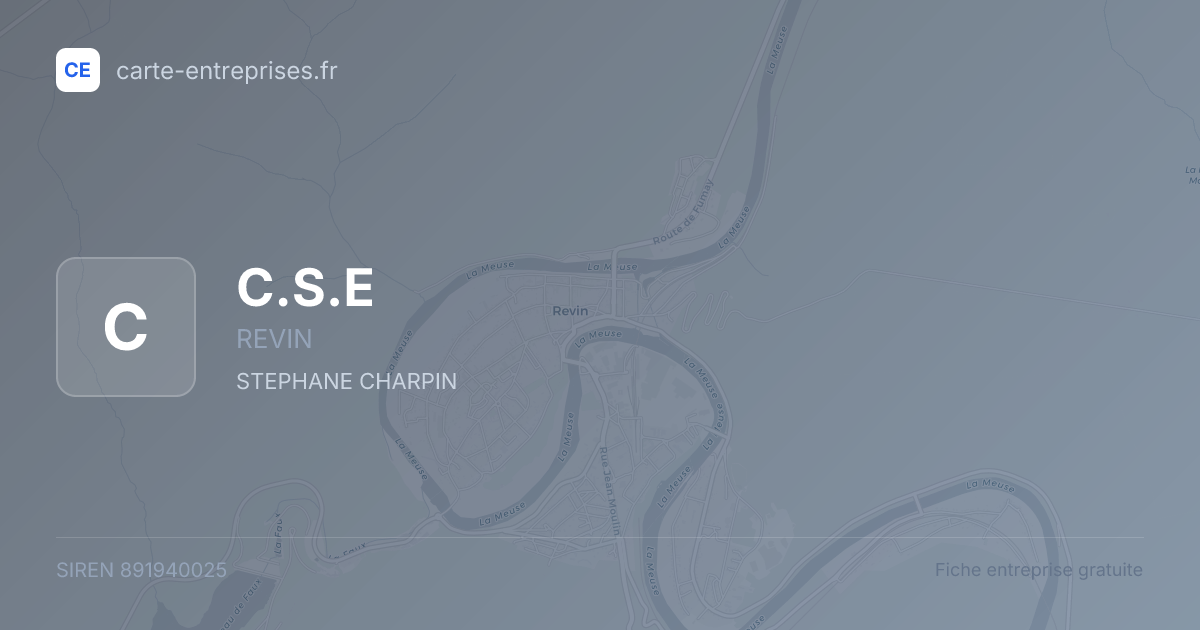 C.S.E — 891940025 — fiche entreprise