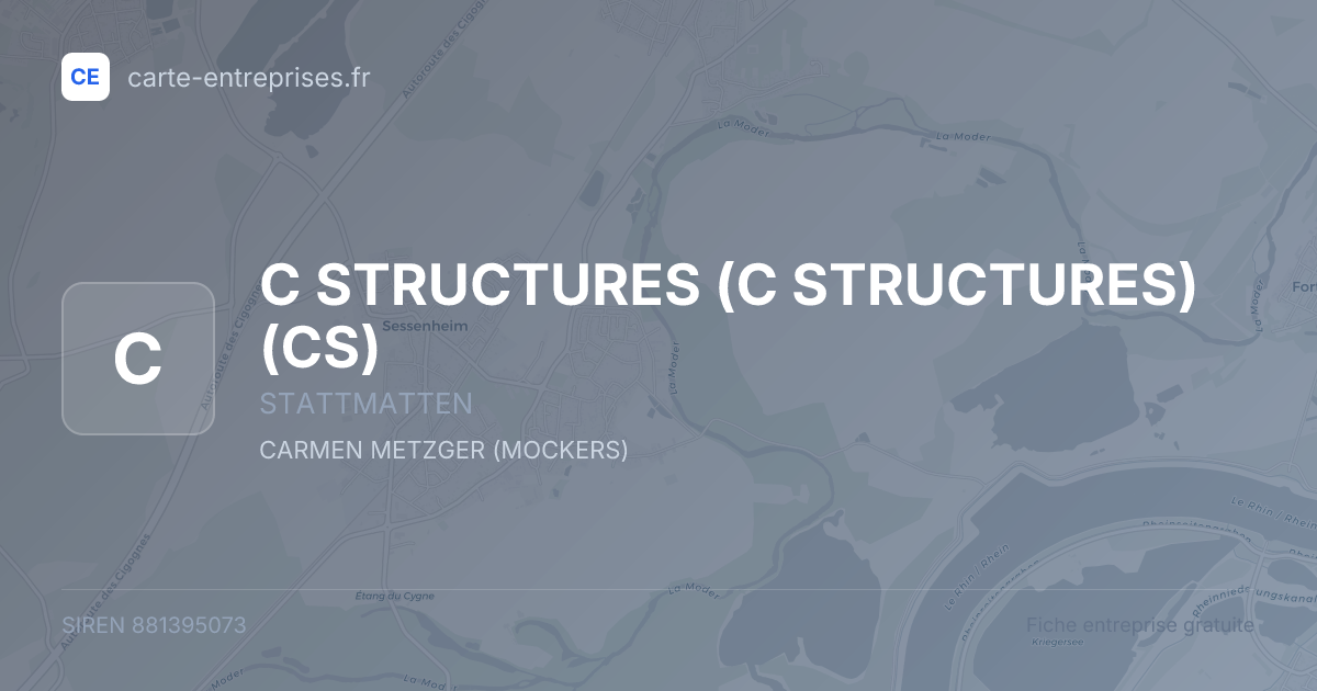 C STRUCTURES (C STRUCTURES) (CS) — 881395073 — fiche entreprise