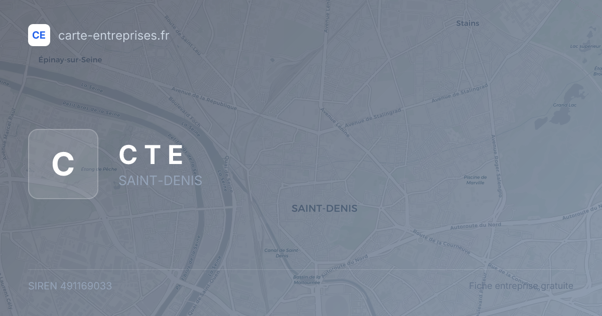 C T E — 491169033 — fiche entreprise