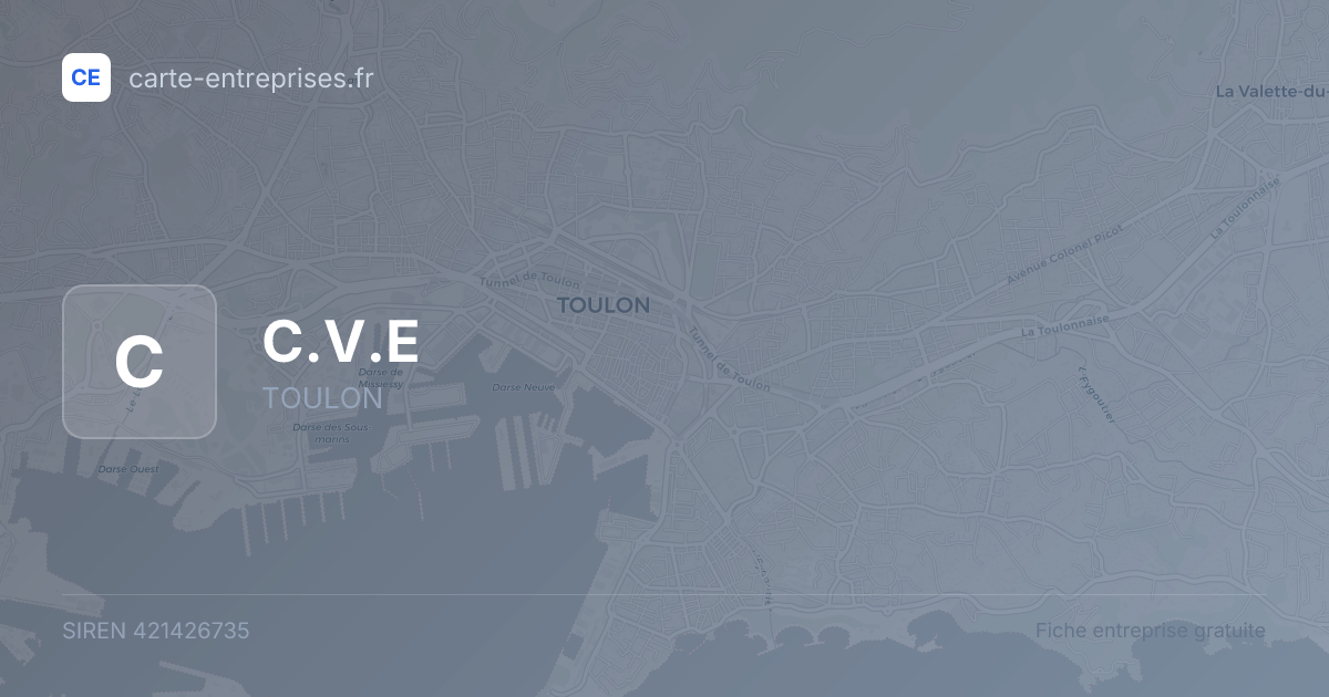 C.V.E — 421426735 — fiche entreprise