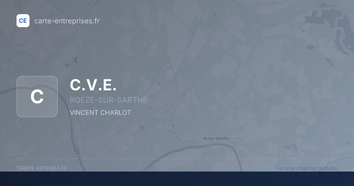 C.V.E. — 491896478 — fiche entreprise