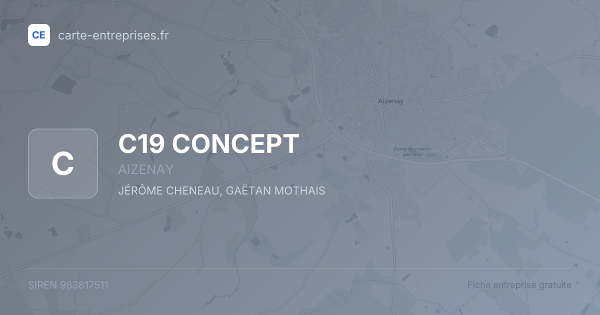 C19 CONCEPT — 983817511 — fiche entreprise