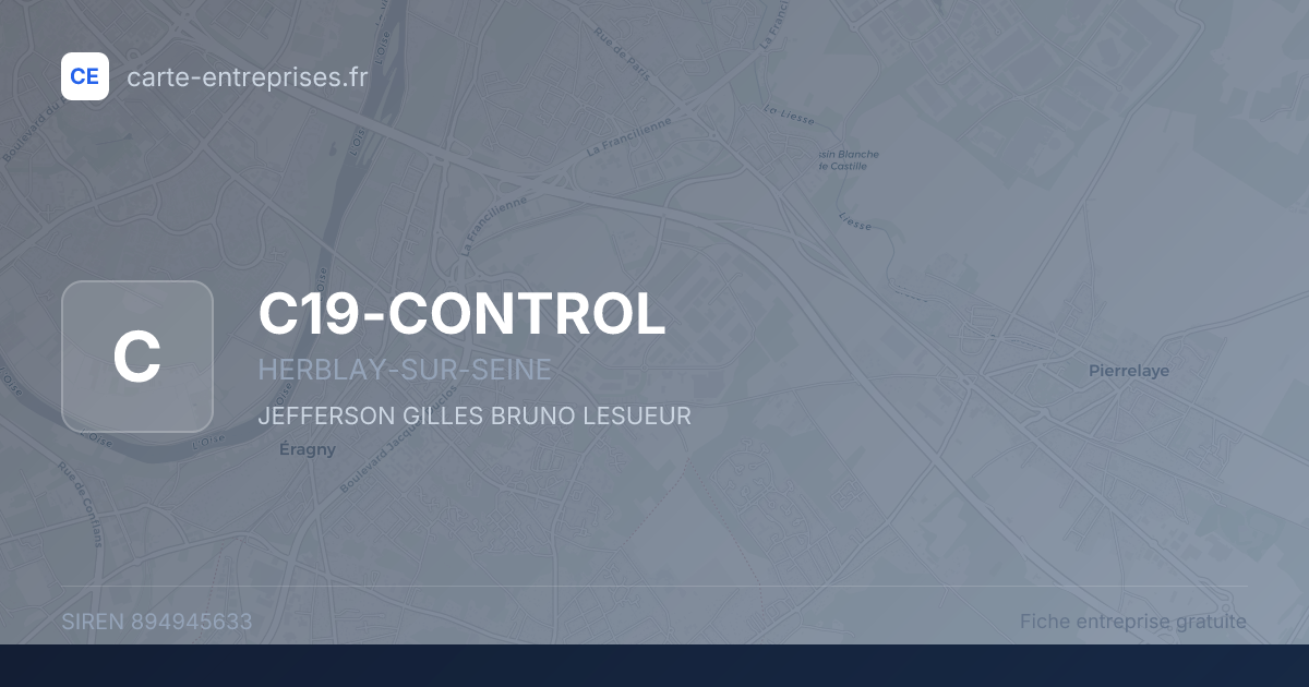 C19-CONTROL — 894945633 — fiche entreprise