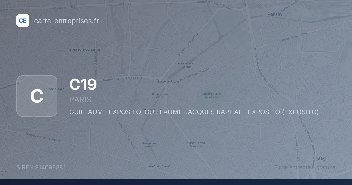 C19 — 914698881 — fiche entreprise