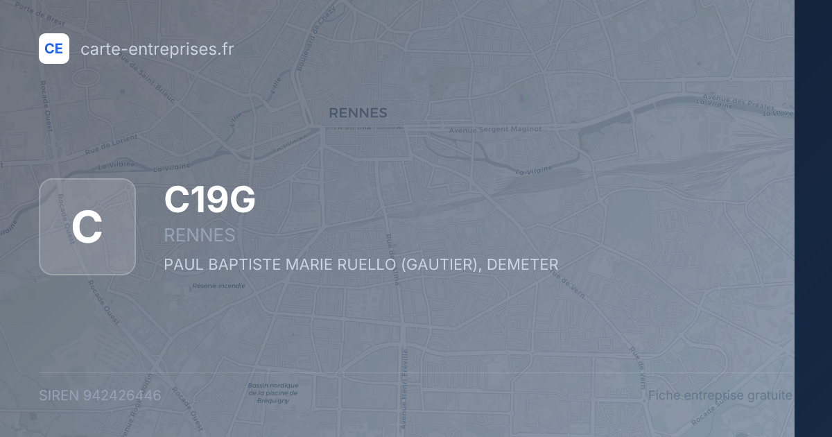 C19G — 942426446 — fiche entreprise