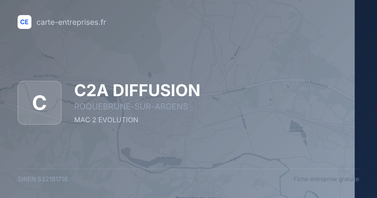 C2A DIFFUSION — 532181716 — fiche entreprise