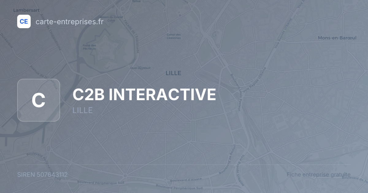 C2B INTERACTIVE — 507643112 — fiche entreprise