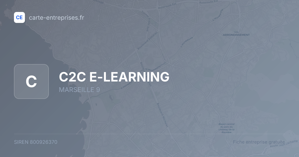 C2C E-LEARNING — 800926370 — fiche entreprise