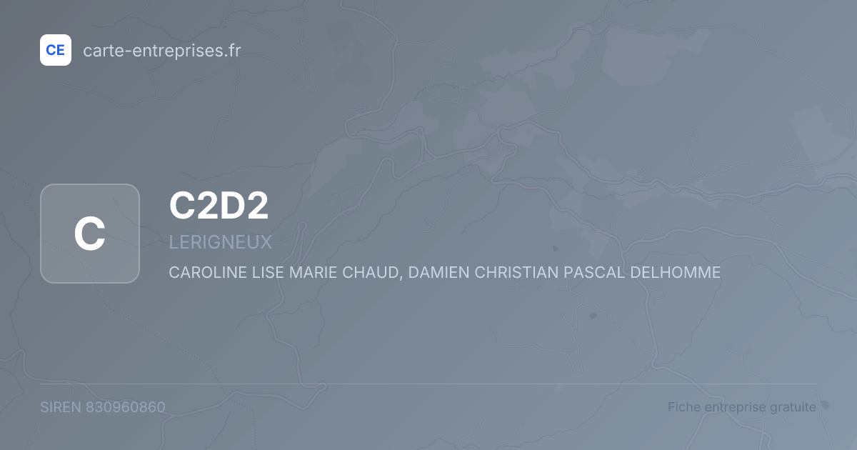 C2D2 — 830960860 — fiche entreprise