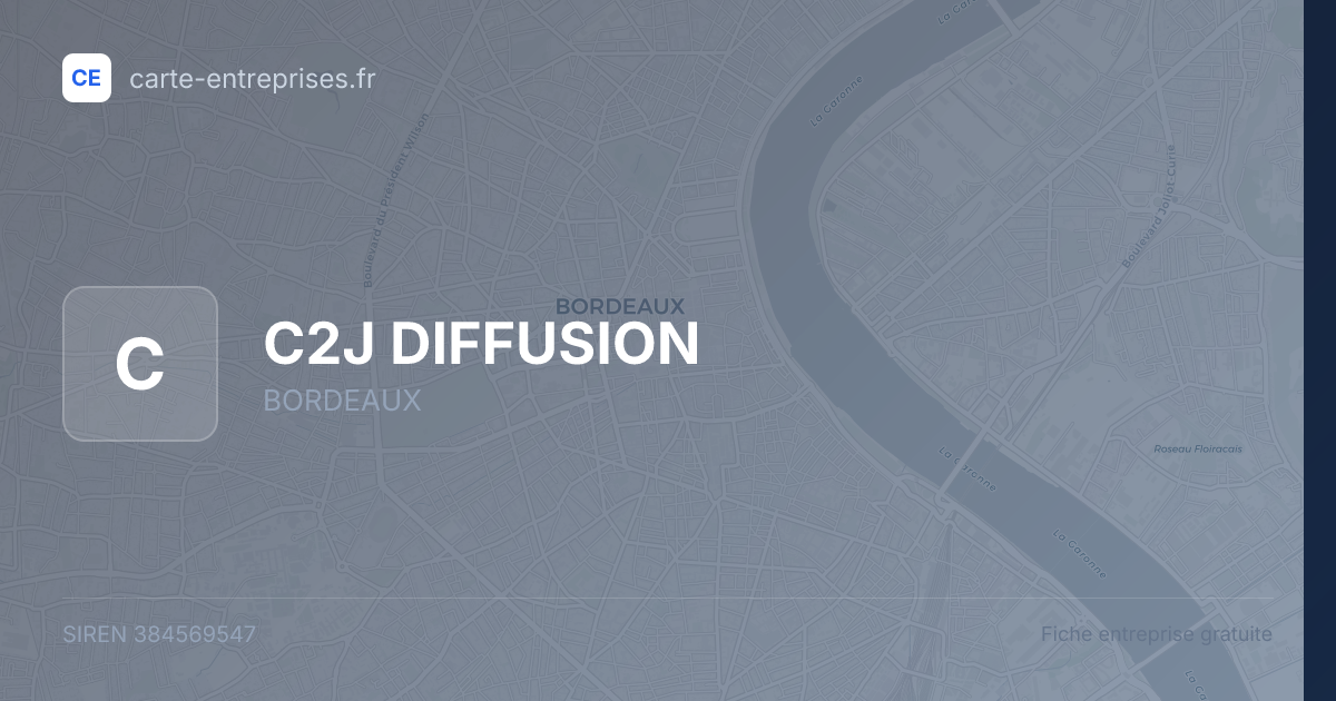 C2J DIFFUSION — 384569547 — fiche entreprise