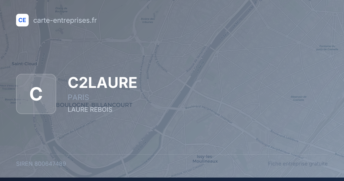 C2LAURE — 800647489 — fiche entreprise