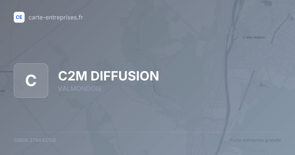 C2M DIFFUSION — 379440159 — fiche entreprise