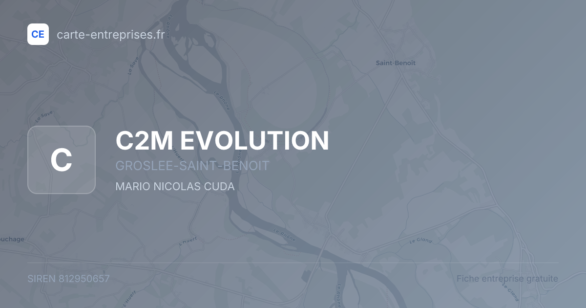 C2M EVOLUTION — 812950657 — fiche entreprise