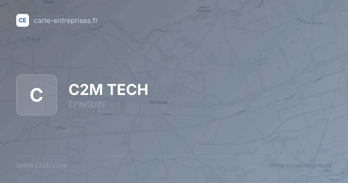 C2M TECH — 533672044 — fiche entreprise