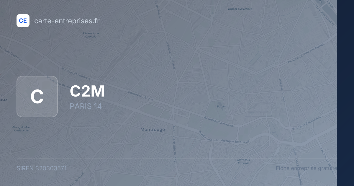 C2M — 320303571 — fiche entreprise