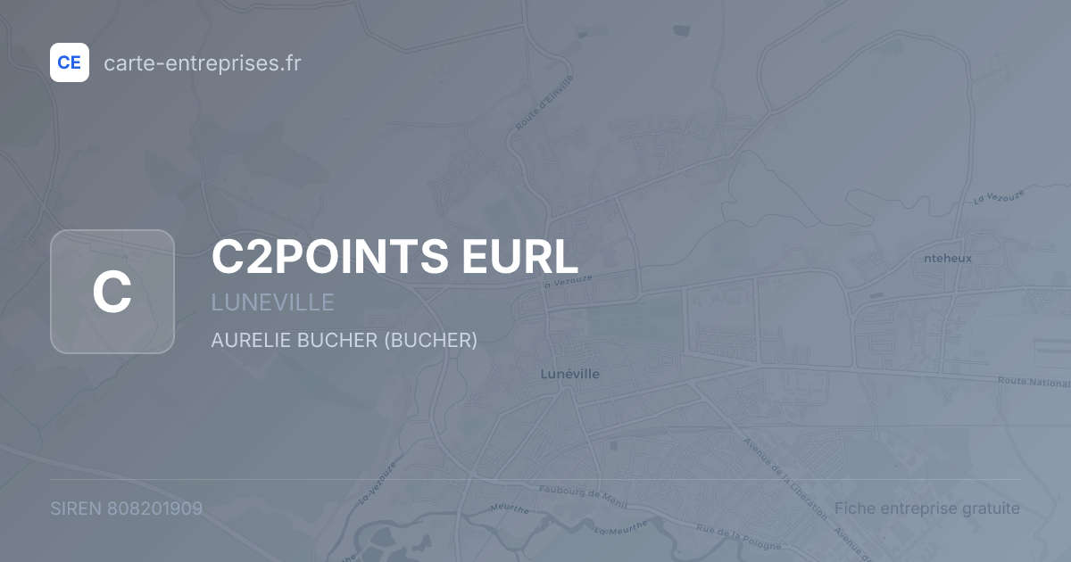 C2POINTS EURL — 808201909 — fiche entreprise