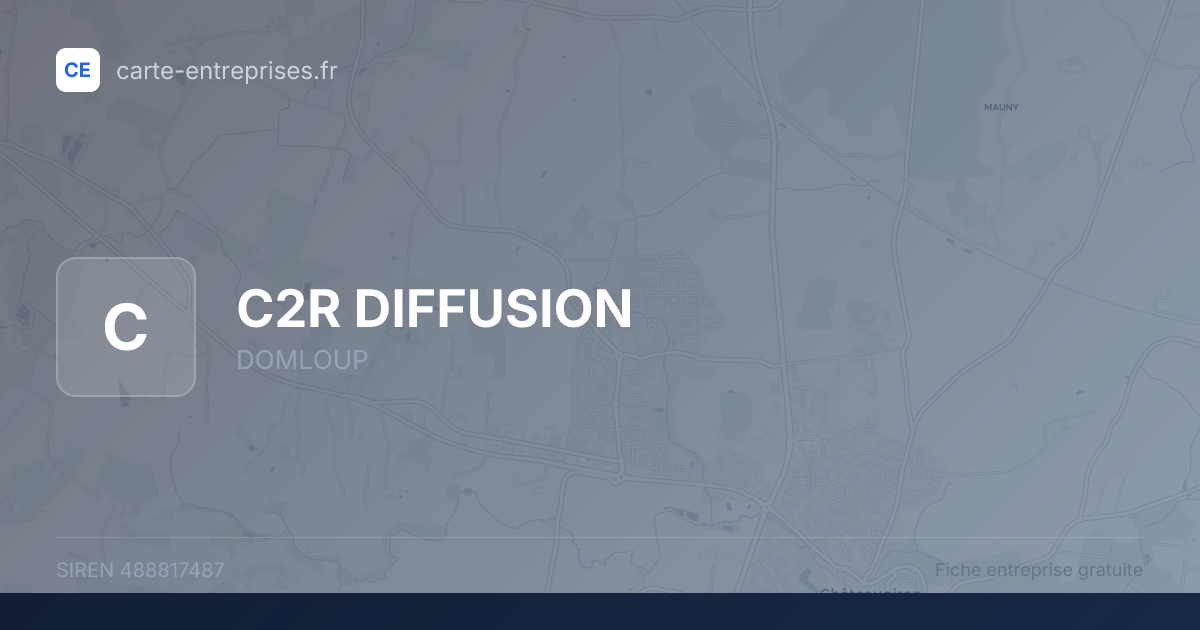 C2R DIFFUSION — 488817487 — fiche entreprise