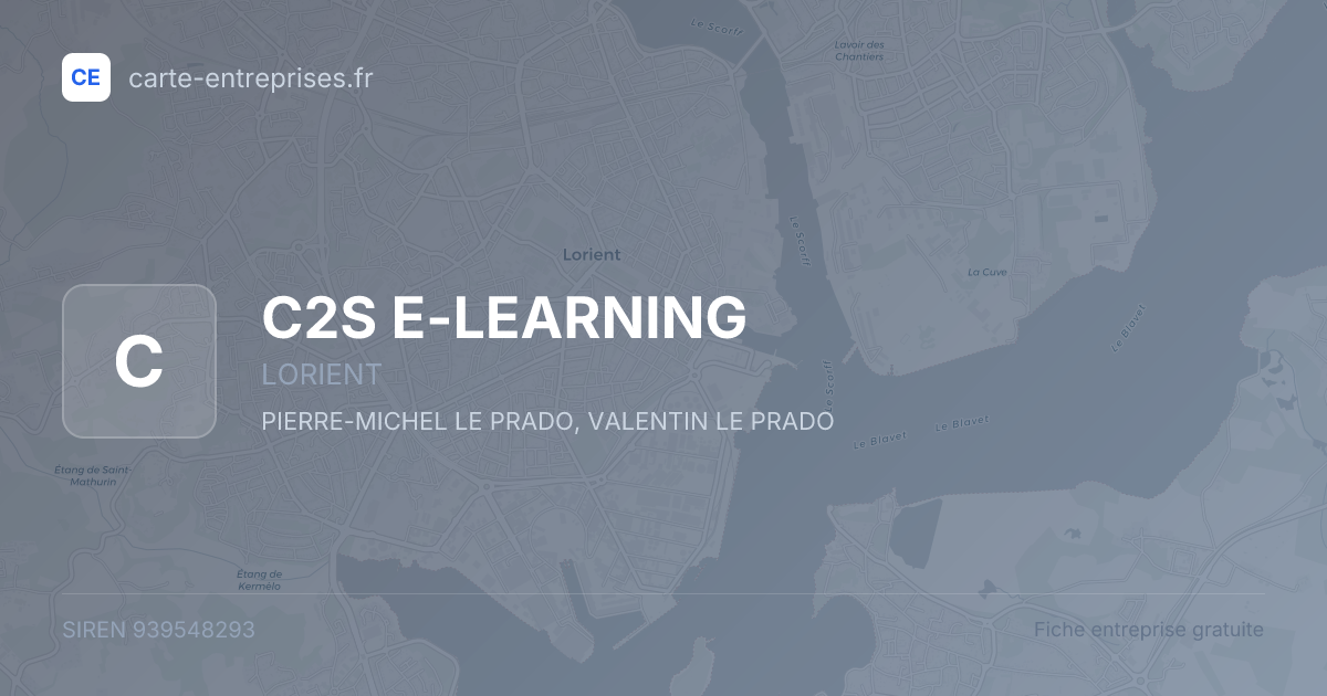 C2S E-LEARNING — 939548293 — fiche entreprise