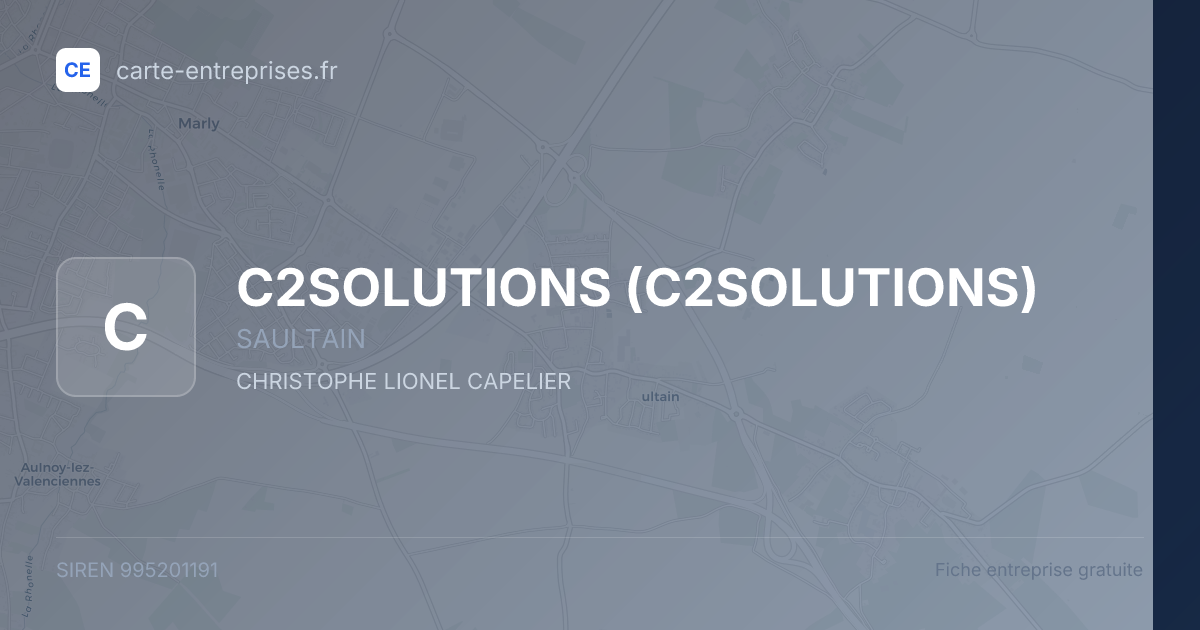 C2SOLUTIONS — 995201191 — fiche entreprise