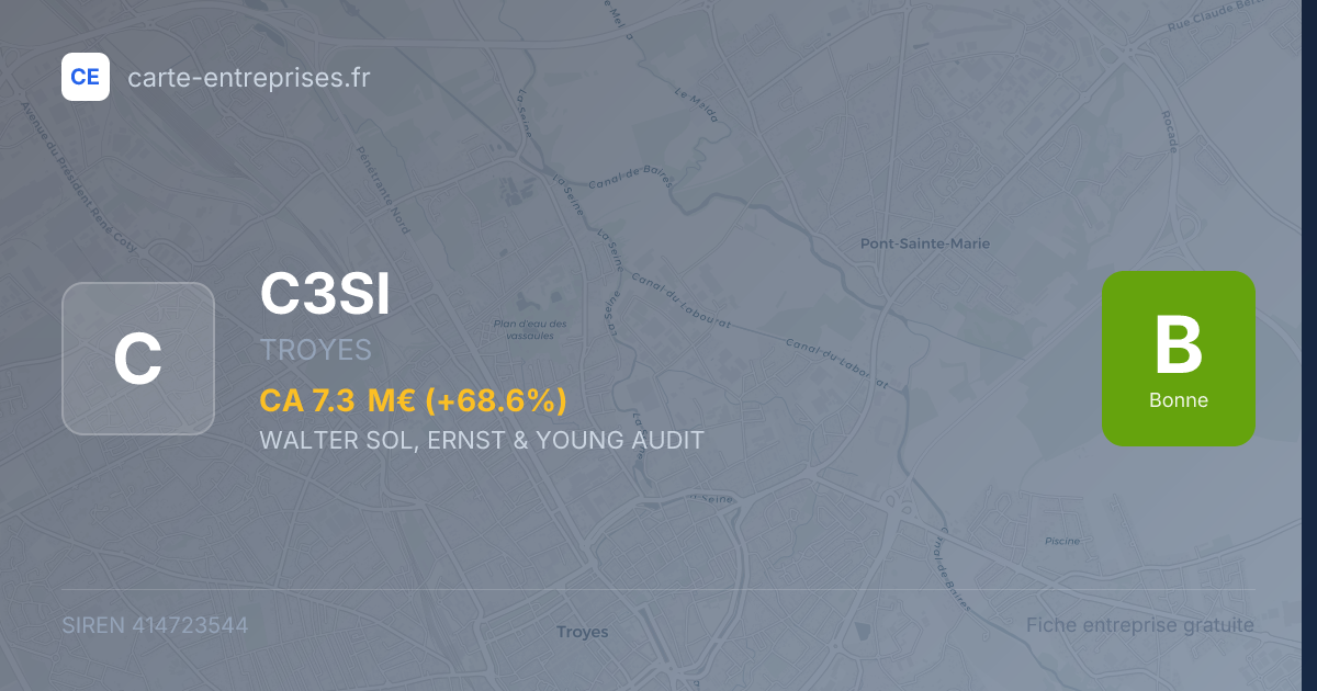 C3SI — 414723544 — fiche entreprise