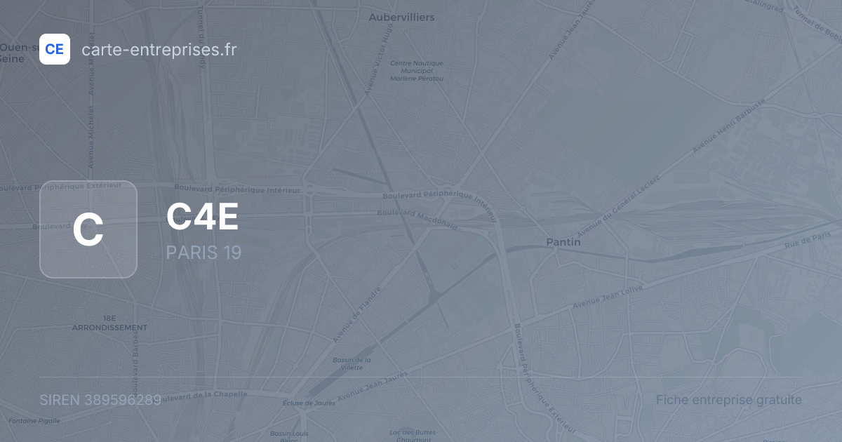 C4E — 389596289 — fiche entreprise