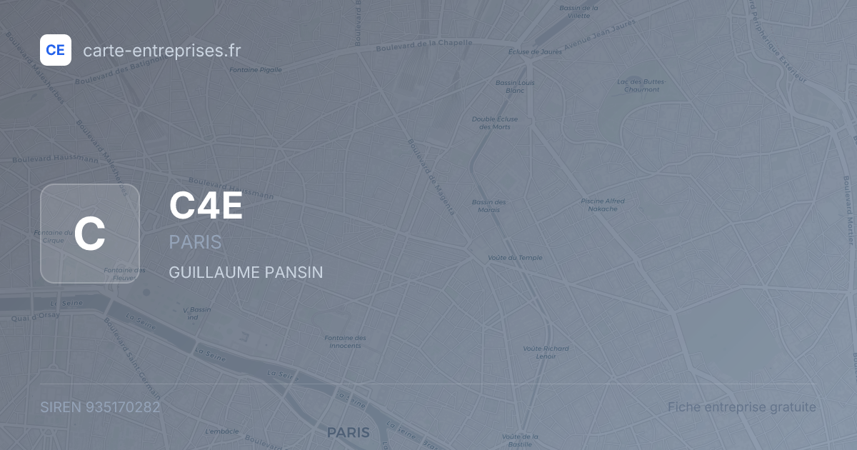C4E — 935170282 — fiche entreprise