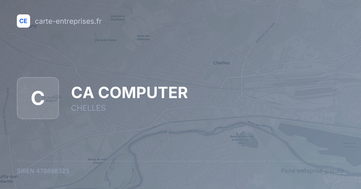 CA COMPUTER — 478898323 — fiche entreprise