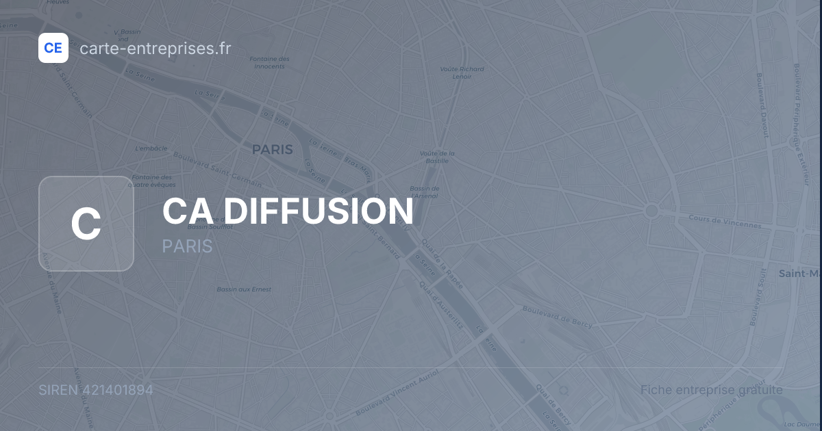 CA DIFFUSION — 421401894 — fiche entreprise