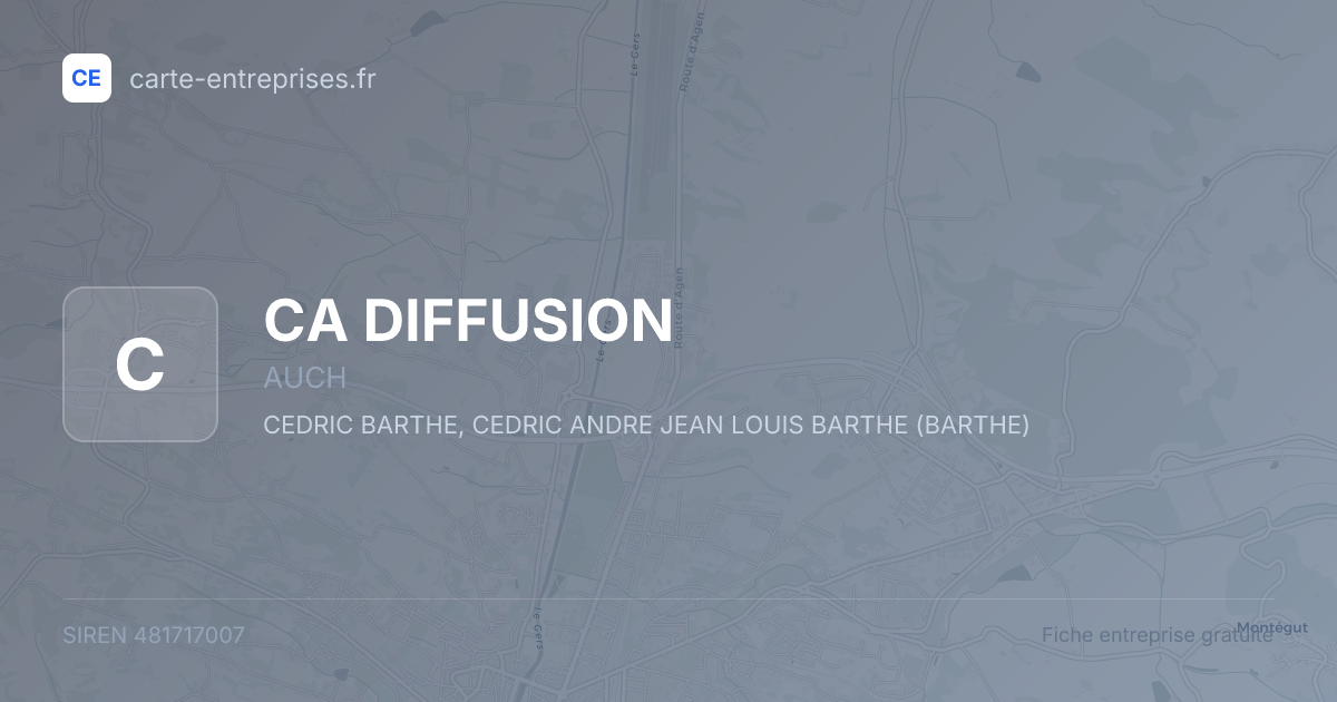 CA DIFFUSION — 481717007 — fiche entreprise