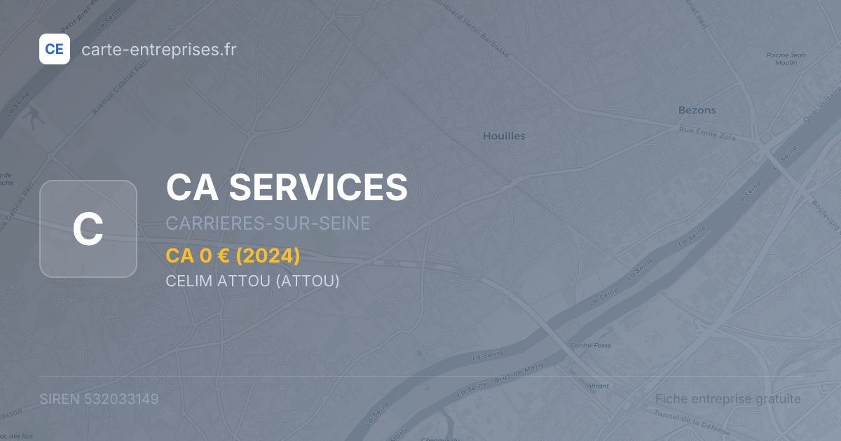 CA SERVICES — 532033149 — fiche entreprise