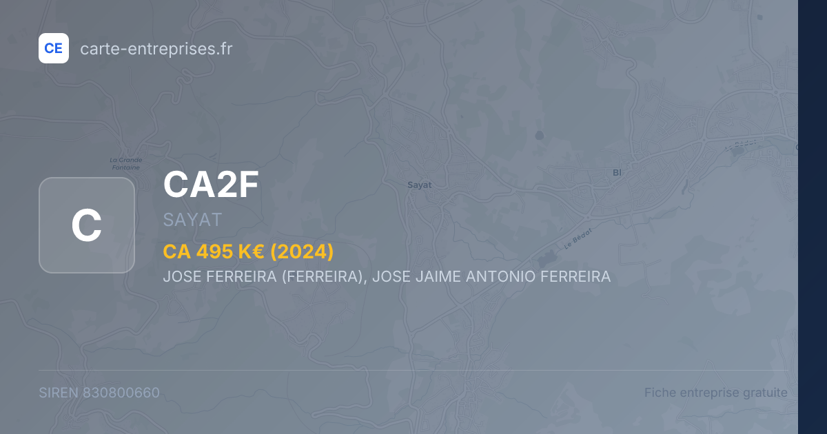 CA2F — 830800660 — fiche entreprise