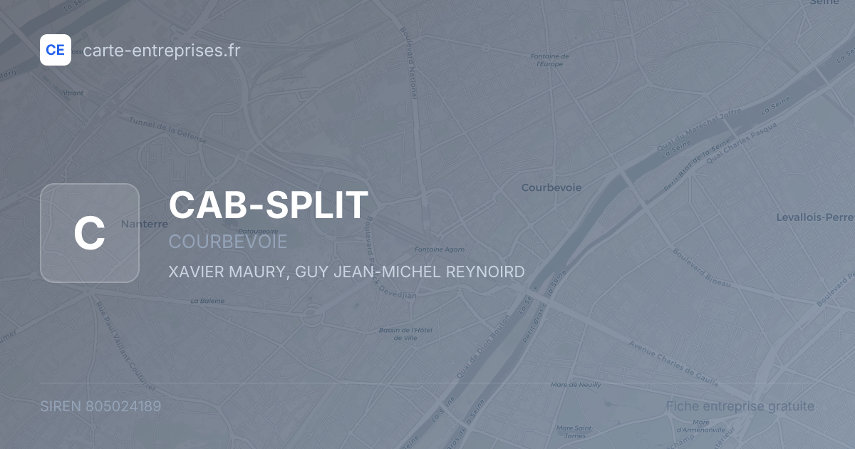 CAB-SPLIT — 805024189 — fiche entreprise