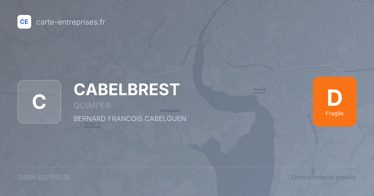 CABELBREST — 822156238 — fiche entreprise