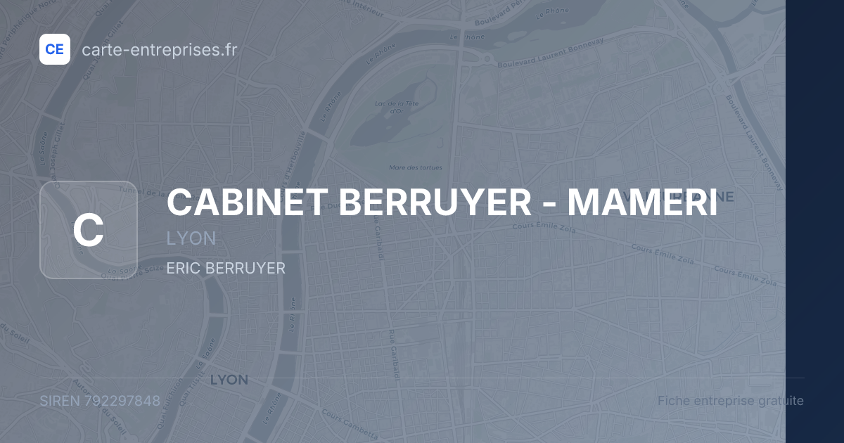 CABINET BERRUYER - MAMERI — 792297848 — fiche entreprise