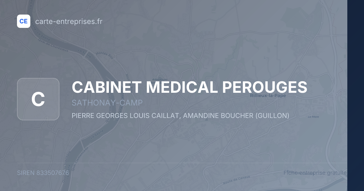 CABINET MEDICAL PEROUGES — 833507676 — fiche entreprise